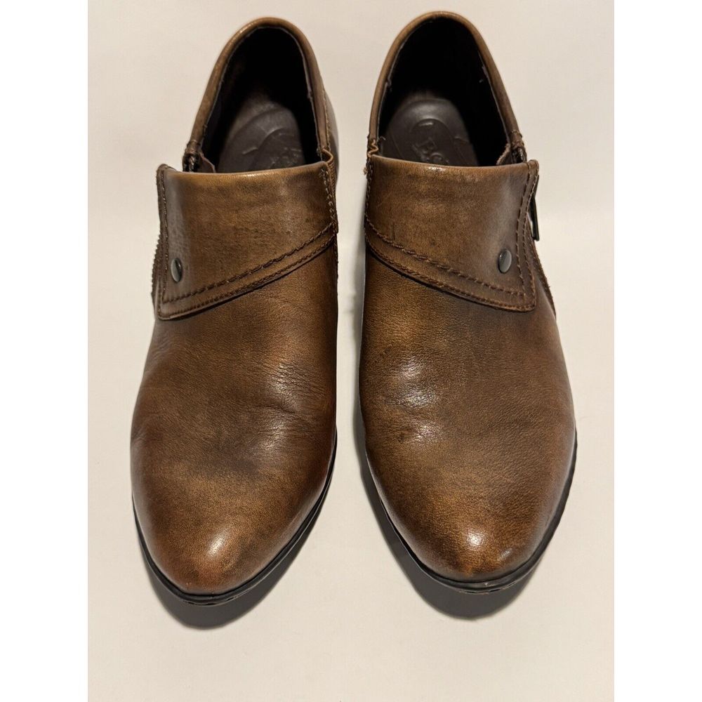 Born Brown Leather TANYA Ankle‎ Bootie Boot Women's 9.5 Rustic